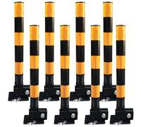 Générique Borne de sécurité Robuste à encastrer, Installation Facile, contrôle de la Circulation, borne de stationnement Jaune pour barrières d'allée et Protection d'entrepôt - Idéale pour la Gestion