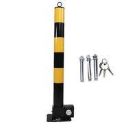 Générique Borne de stationnement Pliable avec verrou - Poteau de sécurité pour Garage avec Bande réfléchissante pour Une visibilité et Une Protection accrues