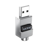 Générique Bornes à vis USB 2.0, connecteur de Bloc, Prise mâle sans Soudure, bornes à vis, Adaptateur Portable, convertisseur, Prise USB sans Soudure