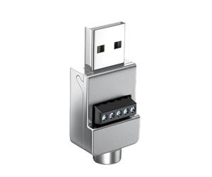Générique Bornes à vis USB 2.0, connecteur de Bloc, Prise mâle sans Soudure, bornes à vis, Adaptateur Portable, convertisseur, Prise USB sans Soudure