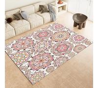 Générique Bosnie Tapis 160x230cm Style Champêtre Vintage Antidérapant Poils Bas Moquettes Sol Décoration Durable Doux Machine Lavable Grand Tapis pour Chambre Salon Balcon Couloir 1y187
