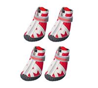 Générique Botas Perro - 4 Piezas Protectores Patas | 5 Tallas Botas Perro Goma Antideslizante, Transpirable, Verano Pavimento Caliente, Invierno Nieve, Exterior