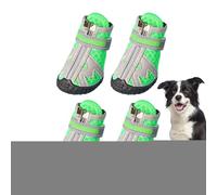 Générique Botas Perro - 4 Piezas Protectores Patas | 5 Tallas Botas Perro Goma Antideslizante, Transpirable, Verano Pavimento Caliente, Invierno Nieve, Exterior