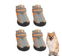Générique Botas Perro - 4 Piezas Protectores Patas | 5 Tallas Botas Perro Goma Antideslizante, Transpirable, Verano Pavimento Caliente, Invierno Nieve, Exterior