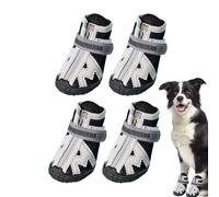Générique Botas Perro - Zapatos Mascota Transpirables | Botas Antideslizantes 4 Piezas, Rugosa Goma, Protege Patas, Verano Invierno Exterior Paseo