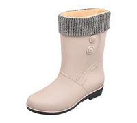 Générique Botte de Pluie Femme Vernis Cuir Courtes Bottines Bottine Mollet Large 43 22 Bottes Chic Caoutchouc Chaussure Jardin Marine Marron Rain Boots 35 Imperméable Bordeaux Noires