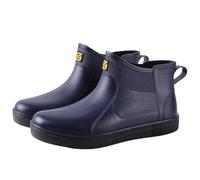 Générique Botte De Pluie Homme Courte - Boots Imperméable Antidérapantes Fashion Botte De Pluie Homme Caoutchouc Robuste Chaussure Décontracté Épaisse Chaussure De Travail Plein Air