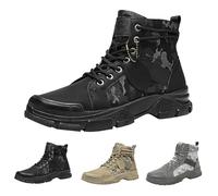 Générique Botte De Securité Homme Montante Antidérapant Confortable Chaussures de Travail Protection Respirantes Automne Ete Camo Bottes de Combat pour Trekking/Chasse/Travail/Entraînement Militaire