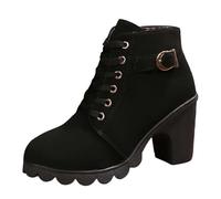 Générique Botte Femme Bottes Cowboy Femme Botte Fourrée Bottine Talon Plates Boots Cuir Chaussure Confortable Equitation Hiver Mollet Large Chaussures De Randonnée Cavalieres Bottines Compensées,42