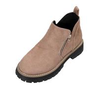 Générique Botte Femme Bottes Equitation Femme Boots Cuir Chaussure De Randonnée Botte Talon Fourrée Bottine Chaussures Hiver Cowboy Caoutchouc Plates Pieds Larges Mollet Large Bottines Compensées,38