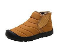Générique Botte Femme Hiver Fourrées Chaude Imperméable Bottines Confortables Antidérapante Mollet Large Chaussures Chaude Résistant À L’humidité Fermeture Éclair Bottes Pour Déplacements Au Travail