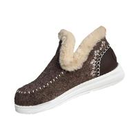 Générique Botte Femme Hiver Imperméable Fourrées Chaude Bottines Confortables Antidérapantes Mollet Large Chaussures Chaudes Repousse La Neige Fondue Latéral Zip Bottes botte fourrée femme Café 37