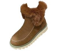 Générique Botte Hiver Femme Doublure Chaude Impermeable Bottines Confortable Antidérapante Chaude Chaussures Repousse La Neige Fondue Latérale Zip Bottes Pour Déplacements Au Travail