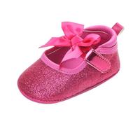 Générique Botte Hiver Summer And Autumn Shiny Shoes Bow Baby Shoes Soft Bottom Non Single Shoes Bottes Enfant (Hot Pink, 15 Infant)