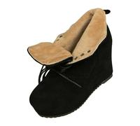 Générique Botte Noire éTanches Moyen Talon Vintage RéSistantes Boots Loisir Confortable Bottillons AntidéRapant Chaudes Hauteur Cheville Bottes Hiver Bout Rond FêTes Bottine