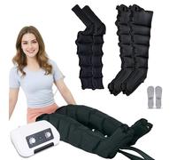 Générique Botte Pressothérapie Lymphatique 6 Chambre XL Pressothérapie Professionnelle Jambes Et Ventre Et Bras pour La Maison, Machine De Massage Circulation (Black, XL 2 Legs + 2 Arms)