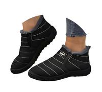 Générique Bottes bout rond pour femmes, bottes en coton peluche, couleur unie, imperméables chaudes, grande taille Range Chaussures Placard Extensible (42)