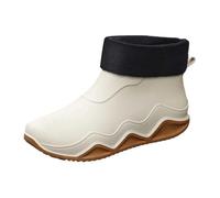 Générique Bottes Caoutchouc Femme, Bottes Caoutchouc De Pluie Fourrées Femme Courtes Bottines Impermeable Botte Antidérapan Et Chaudes Chic Bottine