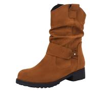 Générique Bottes Cowboy Femme Bottine Femme Talon Style Rétro Zippées De Cowboy À La Cheville Bottines Western Vintage Casual Bottines Hiver