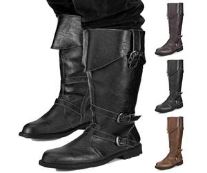 Générique Bottes De Chevalier De Mode Vintage, Bottes Renaissance, Bottes Pirates Médiévales, Bottes Gothiques pour Hommes Et Femmes Tirant Le Mollet, pour Halloween Vetement