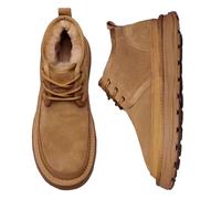 Générique Bottes de neige d'hiver pour hommes avec chaussures en peluche en coton chaud épaississu pain décontracté bottes courtes (Yellow,44)