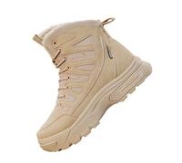 Générique Bottes de neige d'hiver pour hommes avec des bottes chaudes et antidérapantes en polaire épais grandes bottes courtes en coton (Khaki,44)