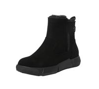 Générique Bottes de Neige en Laine épaisse pour Femmes, Chaussures Chaudes en Cuir et Polaire antidérapantes en Coton, Mode Hiver Bottes Mi-Mollet pour Femmes avec Talon (Black, 41)
