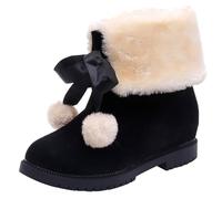 Générique Bottes de Neige Femme Chaussures Hiver Bottines Fourrées Imperméabl Botte Fourrées Chaude Boots Antidérapantes Latérale Chaud Ski Waterproof Boots Confort