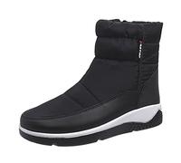 Générique Bottes De Neige Femme Vintage RéSistantes Bottillons DéContractéE Confortable Boot Coupe-Vent AntidéRapantes Boots Talons Bas Hauteur Cheville Chaussures Danse FêTes Demi Bottes Hiver