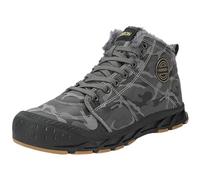 Générique Bottes de Neige Homme Montantes, Tige Patchwork Camouflage Discret, Laçage Classique, Doublure Fourrée Chaude, Semelle Antidérapante Résistante, Anti-Choc, pour Camping, Montagne, Aventure