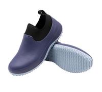 Générique Bottes de Pluie Courtes imperméables pour Femme, Semelle antidérapante en Caoutchouc Robuste, idéales pour Temps Humide et promenades urbaines, Coloris Unis Classiques (Blue, 43)