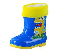 Générique Bottes de Pluie Enfant en Caoutchouc Enfants Nourrissons Pépinière Chaussures Mixte Imperméables Léger Résistant Semelle Antidérapante avec Eteint pour Filles et Adolescents Adultes