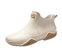 Générique Bottes De Pluie Femme,Bottes Semi-compensées Botte Jardin Pratiques Courtes Bottines Femme Légères et Transparentes pour La Boue Toutes Les Saisons