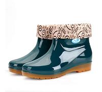 Générique Bottes De Pluie Femme Caoutchouc Botte Jardin Extérieure Jardinage Courtes imperméables pour extérieur Antidérapant Anti-Pluie La Boue Et Toutes Les Saisons