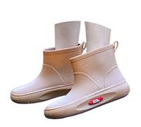 Générique Bottes De Pluie Femme Courtes - Bottes en Caoutchouc Boots Imperméables Et Antidérapantes Chaussure Confortable Élégantes pour Une Utilisation Quotidienne