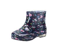 Générique Bottes De Pluie Femme Imperméables Caoutchouc Bottines De Pluie Antidérapant Jardin Boots Chelsea Plastique Élégantes Polyvalentes Idéales Pour La Pluie Le Jardin Et Toutes Les Saisons