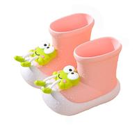 Générique Bottes De Pluie pour Enfants Et Femmes avec Bouche Élastique Semelles Texturées Antidérapantes Légères Et Confortables Chaussures De Pluie pour Élèves du Primaire (33 Little Child)
