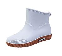 Générique Bottes de Pluie pour Femme,Bottes en légères et imperméables Femme Botte Jardin Extérieure Jardinage Neige Extérieur L'extérieur Sécurité Résistante Légère Protectrice Travail
