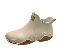 Générique Bottes de Pluie pour Femme,Bottes en légères et imperméables Femme Chic Femmes Chaussures Tendance l'extérieur Caoutchouc Sécurité Résistante Jardin