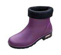 Générique Bottes de Pluie pour Femme,Bottes Imperméables Femme Botte Caoutchouc Confortables légantes Polyvalentes Légères et Transparentes La Boue Toutes Les Saisons