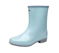 Générique Bottes de Pluie pour Femme Semi-compensées Botte Jardin Extérieure Jardinage Neige Extérieur Imperméables et antidérapantes avec Semelle intérieure Confortable la Marche, l'eau, l'extérieur