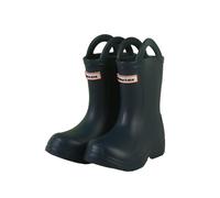 Générique Bottes de Pluie pour Filles mi-Mollet légères antidérapantes Confortables Semelles Souples idéales Saison Printemps été Automne Jeux extérieurs (Navy, 32 Big Kids)