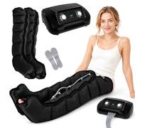 Générique Bottes De Pressothérapie 6 Cavités, Pressothérapie Jambes, Appareil Circulation Sanguine Jambes, Massage Lymphatique Drainant Jambe, Massage Mollet, Pression & Durée Réglables Facilement