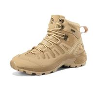 Générique Bottes de Randonnée Montagne Désert Résistantes à l'Usure pour Hommes Bottes Militaires Tactiques Entraînement Combat,Beige,47