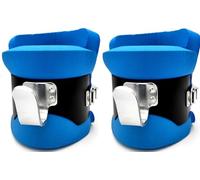 Générique Bottes de Traction Suspenduues Bottes d'Inversion Anti-Gravité Cadre en Acier Solide Crochets pour Barre de Traction pour Soulagement Douleurs Dorsales Crunches Abdominaux(Blue)