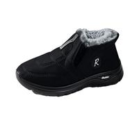 Générique Bottes décontractées en coton chaud doublées polaire pour femmes, style tendance, semelle épaisse et facile enfiler. Sandales Plates Été (40)