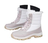 Générique Bottes d'hiver Femme Imperméables, Bottes de Neige Chaudes avec Fourrure Douce, Bottines Outdoor à Lacets Ajustables, Semelle Antidérapante Confortable pour Randonnée et Vie Urbaine