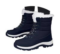 Générique Bottes d'hiver Femme Imperméables, Bottes de Neige Chaudes avec Fourrure Douce, Bottines Outdoor à Lacets Ajustables, Semelle Antidérapante Confortable pour Randonnée et Vie Urbaine