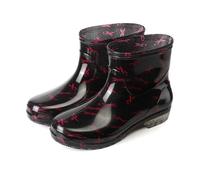 Générique Bottes En Caoutchouc Femme, Bottines Caoutchouc De Pluie Femme Bottes Impermeable Bottine Chic Durable Antidérapan Botte