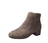 Générique Bottes Femme avec Fermeture Éclair Mode Boots de Trekking Outdoor Confortables Résistantes et Légères Botte Décontractées à la Mode Femme Bottes Courtes Hiver Botte Antidérapant Légères